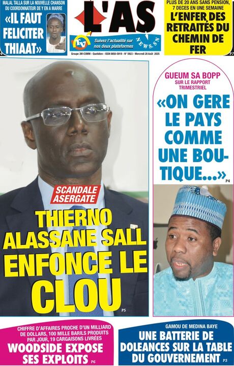 Revue de P­­resse du Mercredi 20/08/2025