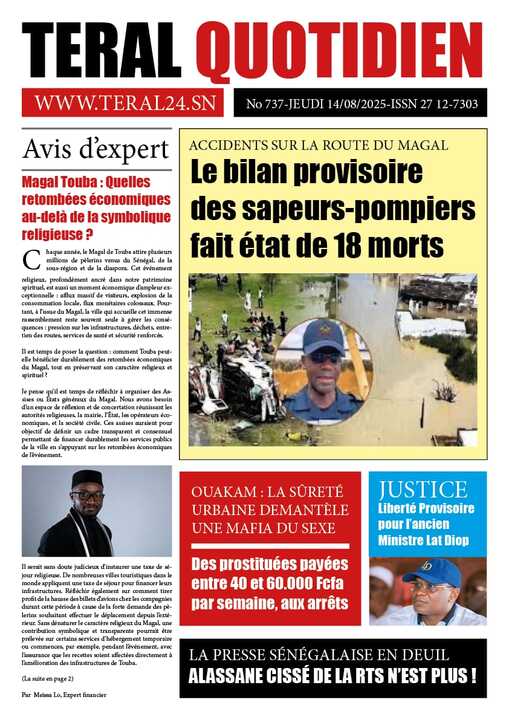 Revue de P­­resse du Jeudi 14/08/2025