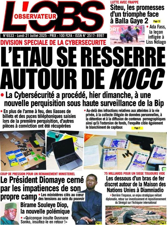 Revue de P­­resse du Lundi 21/07/2025
