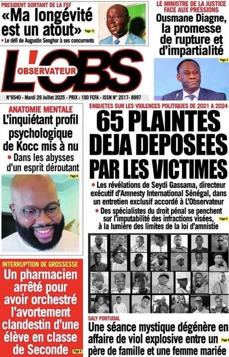 SN P­­resse du Mardi 29/07/2025