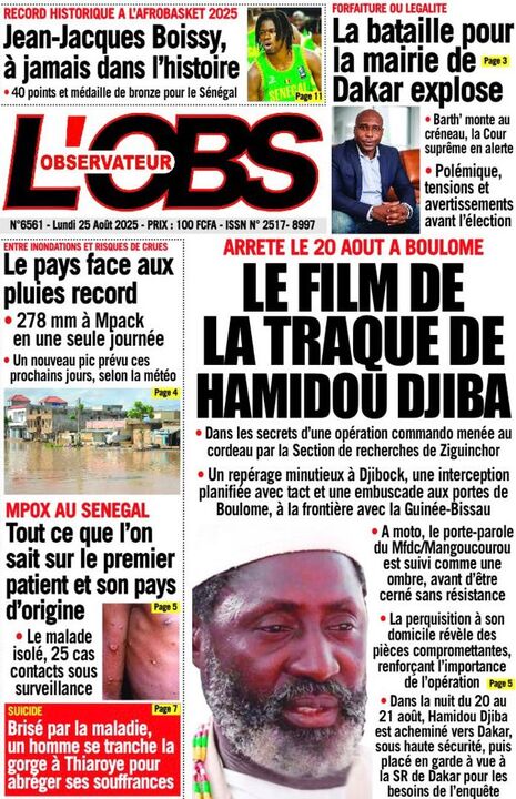 Revue de P­­resse du Lundi 25/08/2025