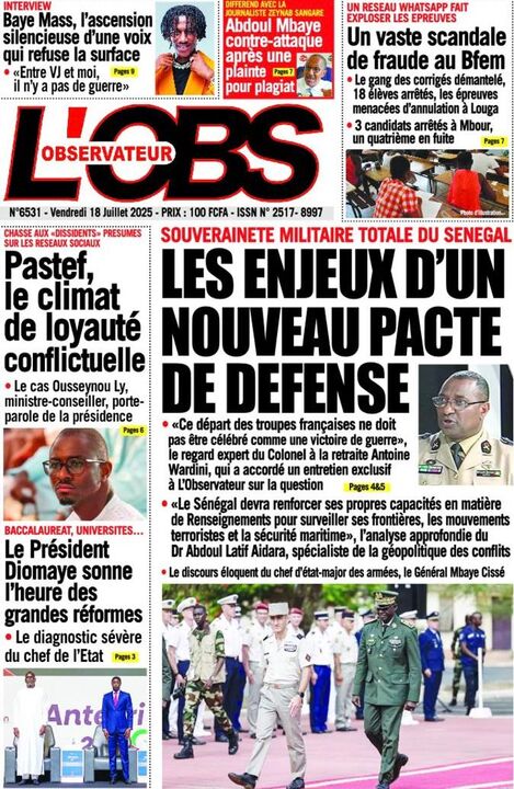 Revue de P­­resse du Vendredi 18/07/2025