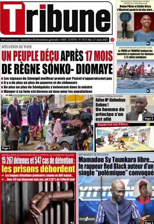 Revue de P­­resse du Mercredi 27/08/2025