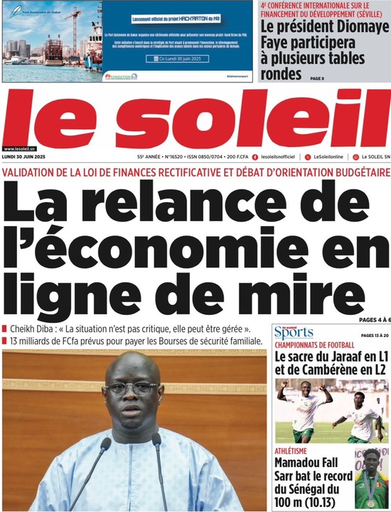 SN P­­resse du Lundi 30/06/2025