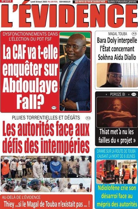 SN P­­resse du Lundi18/08/2025
