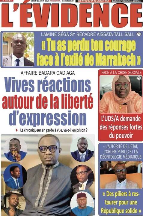 Revue de P­­resse du Jeudi 10/07/2025