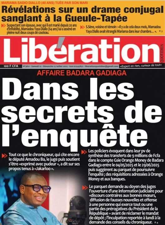 Revue de P­­resse du 12/07/2025
