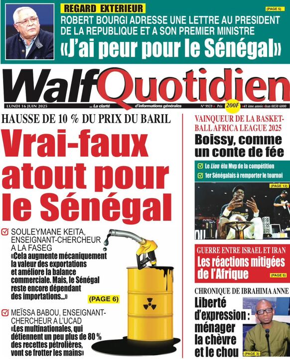 SN P­­resse du Lundi 16/06/2025
