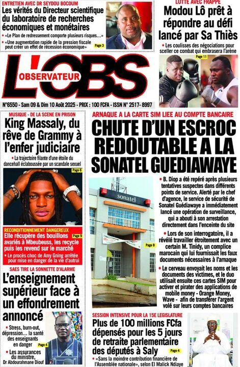 Revue de P­­resse du Samedi 08/08/2025