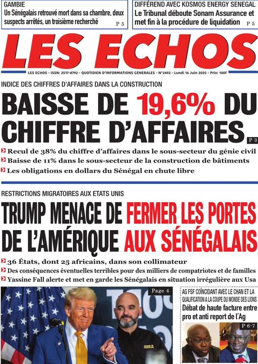 SN P­­resse du Lundi 16/06/2025
