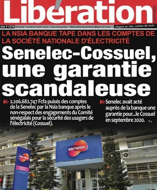SN P­­resse du Lundi 16/06/2025