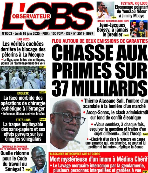 SN P­­resse du Lundi 16/06/2025