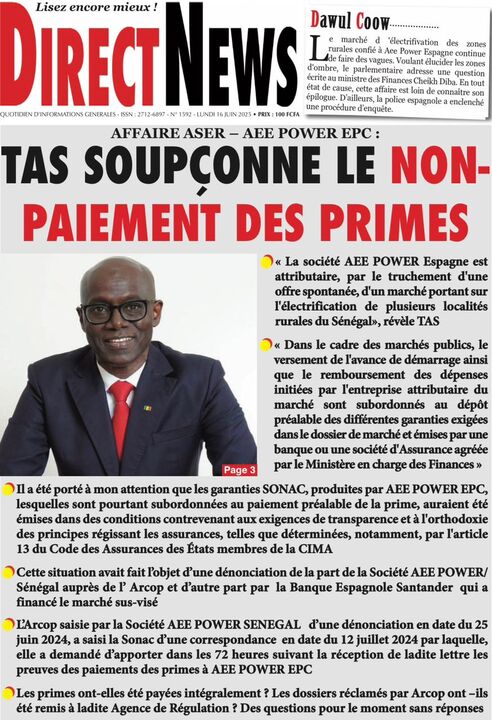 SN P­­resse du Lundi 16/06/2025