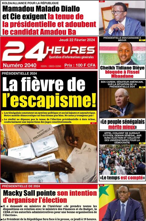 Revue de P­­resse du Jeudi 22/02/2024