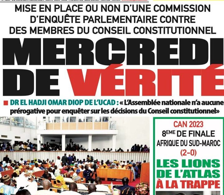 Revue de P­­resse du Mercredi 31/01/2024